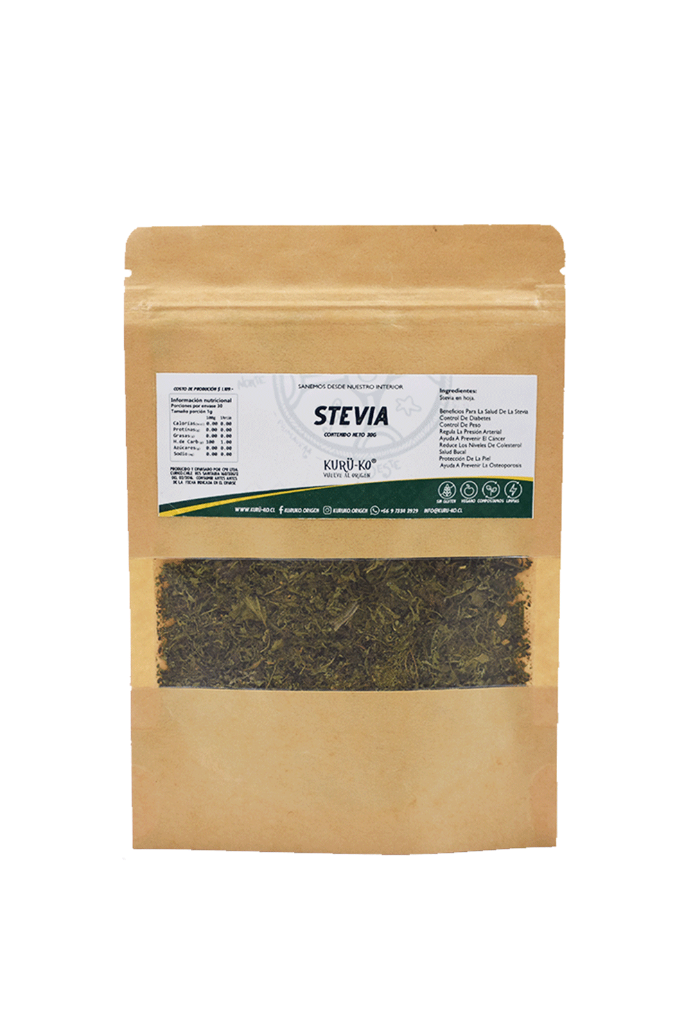 Stevia en hoja 30g